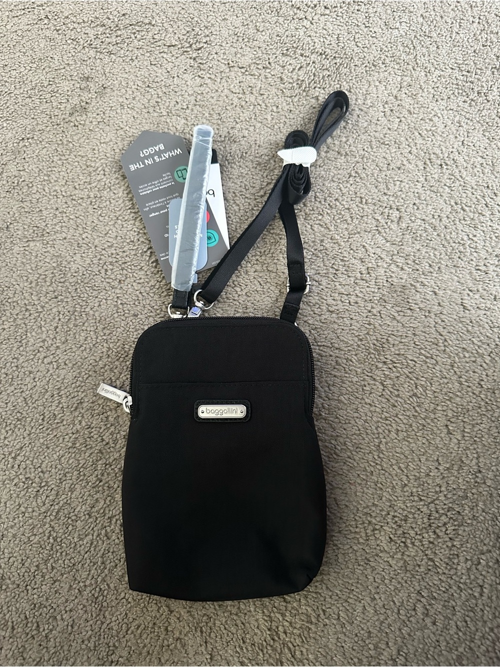 NEW BAGGALLINI TAKE TWO RFID BRYANT CROSSBODY BAG